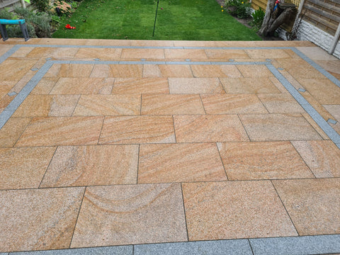 Desert Gold Granite Patio Paving - 900 x 600