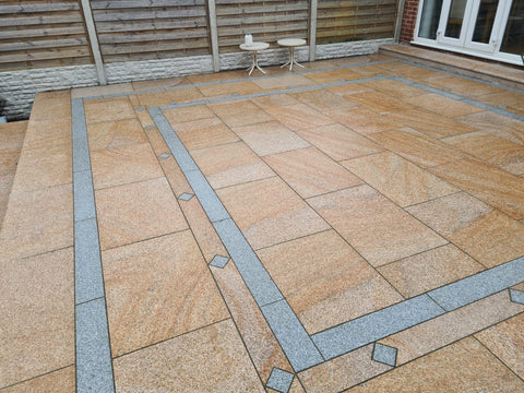 Desert Gold Granite Patio Paving - 900 x 600