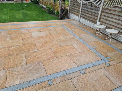 Desert Gold Granite Patio Paving - 900 x 600