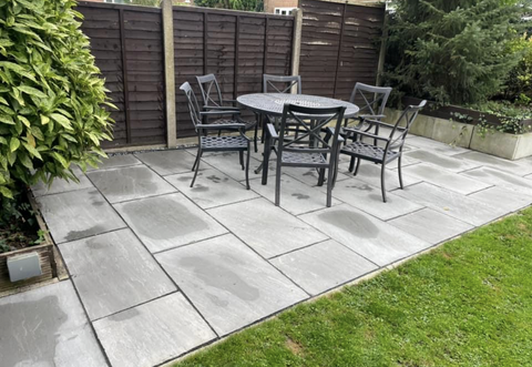 Kandla Grey Indian Sandstone Driveway Paving - 900 x 600mm