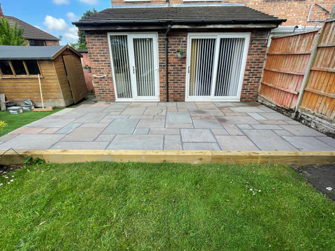 Autumn Brown Natural Sandstone Patio Paving