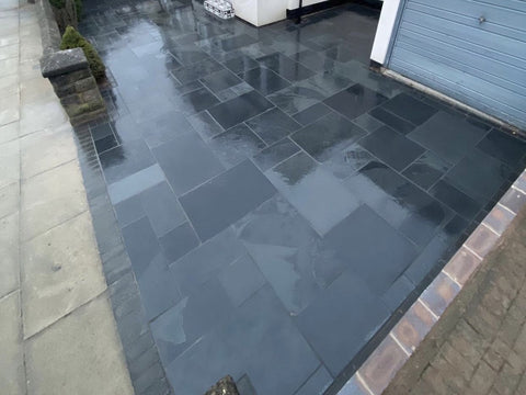 Blu-Black Brazilian Slate Paving