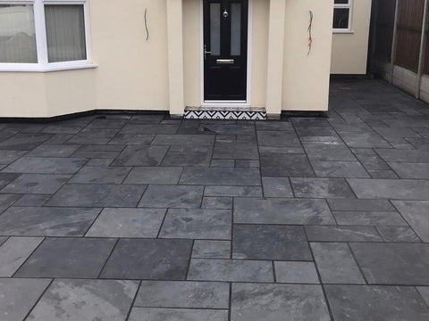 Blu-Black Brazilian Slate Paving