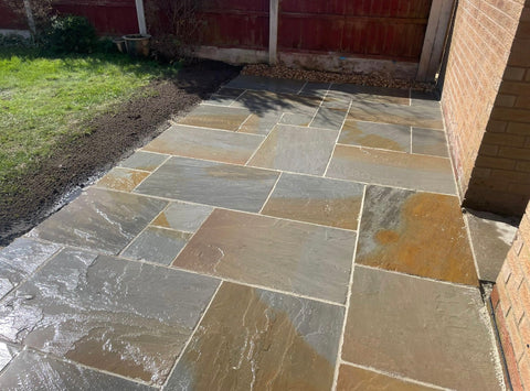 Ash-Bronze Natural Sandstone Patio Paving