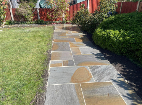 Ash-Bronze Natural Sandstone Patio Paving