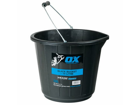 OX Trade 15L Black Bucket