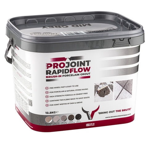 RapidFlow Porcelain Brush in Grout