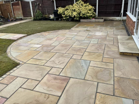 Sienna Natural Indian Sandstone Paving