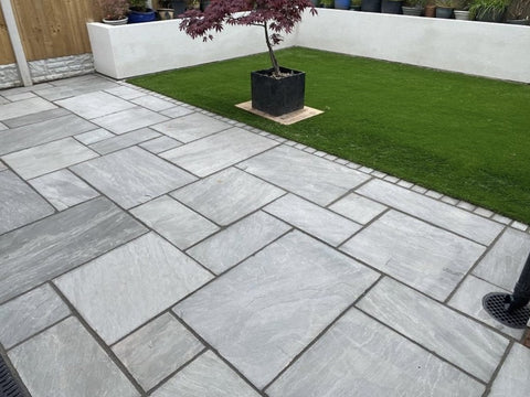 Silver Birch Natural Indian Sandstone Paving