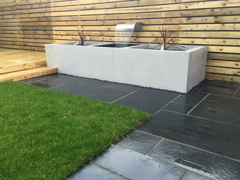 Black Natural Indian Limestone Paving